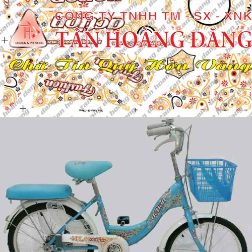 Decal Xe Đạp Action Hoa